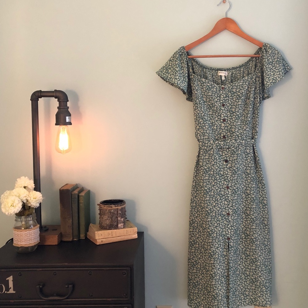 Floral Dress with Slit